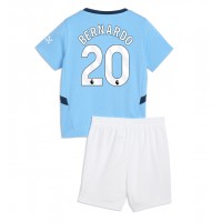 Camiseta Manchester City Bernardo Silva #20 Primera Equipación Replica 2024-25 para niños mangas cortas (+ Pantalones cortos)